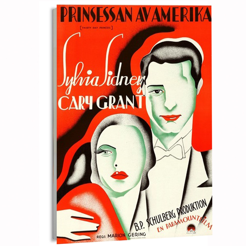 1934 – 30 Day Princess (Russian) Movie Poster or Canvas Art Print