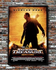 National Treasure Nicolas Cage 2004 Movie Poster 24″x36″ Glossy Unframed 0445