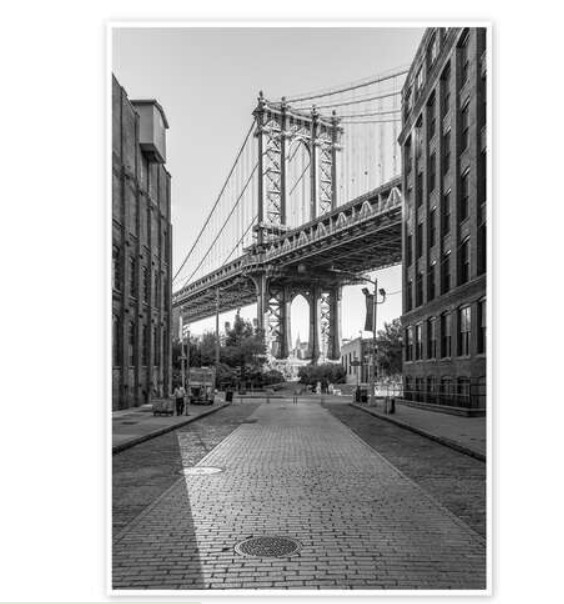 Manhattan Bridge – poster no frame