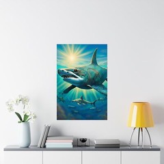 Fanciful Shark – Premium Matte Vertical Posters