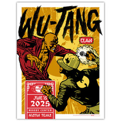 Wu-Tang Clan Austin June 15, 2025 – poster no frame