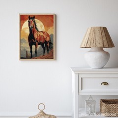 Horse Poster Art for Bedroom Horse Prints Wall Decor 11×14 Inches (Unframed)