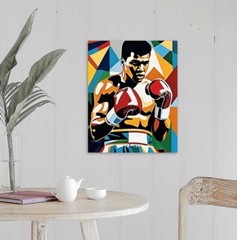 Muhammad Ali Canvas 16X20 Boxing Wall Art Modern Decor Gym Goat Champ