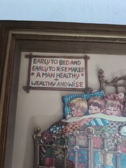 Retro Wooden Wall Plaque Picture Sweet Dreams 11 X 9 1/4″