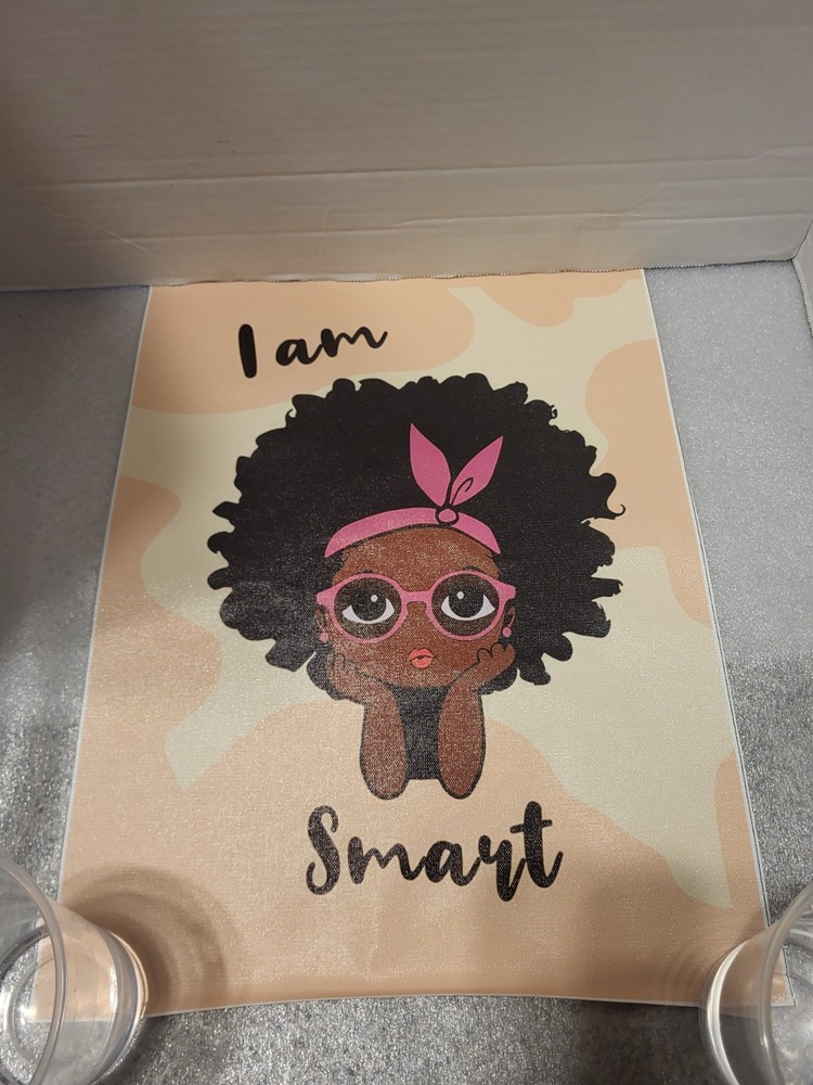 3pcs 12in x 16in Imsperational Unframed Canvas Wall Art I Am Smart I Am Capable