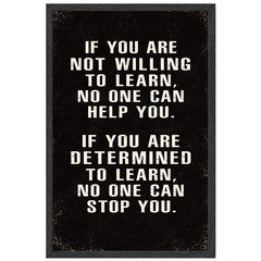 Motivational Quotes Wall Art 11×17 Gift for Entrepreneurs Framed Poster
