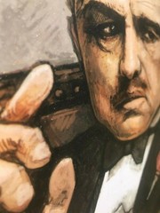 Big Chris Art Gangsters Poker Solid Wood Framed Textured Picture Print