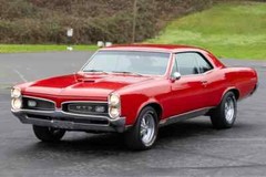 1967 Pontiac GTO Hardtop red | 24″x36″ POSTER | classic car