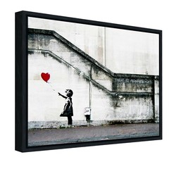 Canvas Print Painting Picture Wall Art Home Decor Banksy Grafitti Girl Abstract