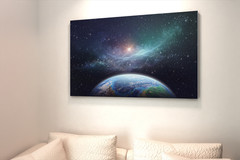 Exoplanet In Outer Space Fantasy Galaxy Picture Art Print Poster 24×36 inch