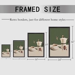 KIJDID Minimalist Good Morning Coffee Canvas Wall Art Vintage Surreal Coffee …