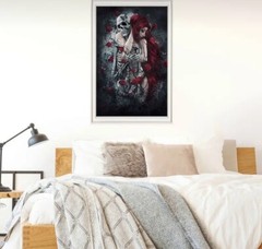 The Skeleton Girl Canvas Painting Posters And Prints. No Frame Shipped Rolled Up