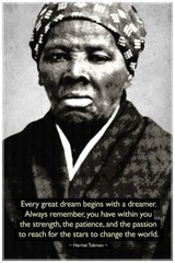 Harriet Tubman Change The World Quote Motivational Poster 24×36 inch