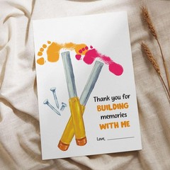 2025 Fathers Day Crafts For – Thank You For Bulding Memories With Me Poster