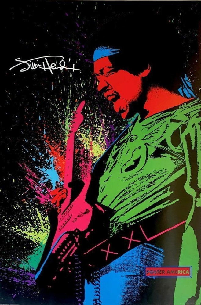 662839 Jimi Hendrix Splat 2015 Hendrix Photo Wall Print Poster