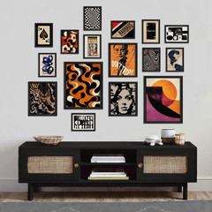 16 PCS Retro 70s Wall Art Set, Vintage Prints for Aesthetic Home Decor