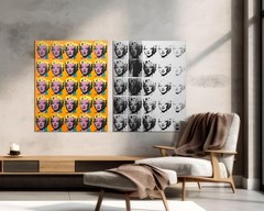 Marilyn Monroe Diptych Canvas Prints Set of 2, Large Modern Pop Art, Hollywood
