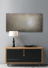 AMEI Art, 24X48Inch Hand Painted Acrylic Wall Art Abstract Knife 3d Oil Paint…