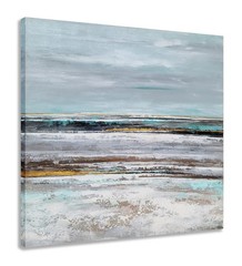 Yihui Arts Seascape Wall Art-Abstract Coastal Artwork Picture-Beach Oil
