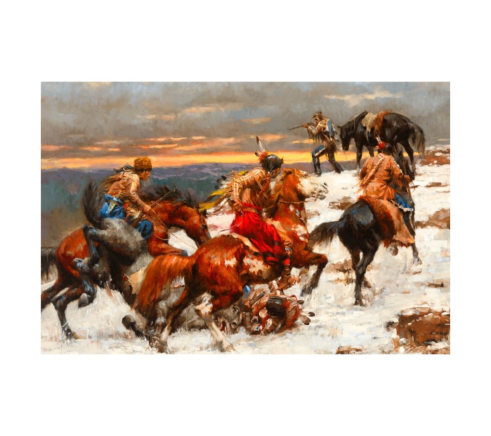 Lenape Tears Western Poster or Canvas Fine Wall Art Home Decor Print