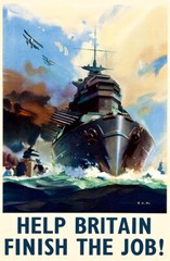 Help Britain Finish The Job – 1940’s – World War II – Propaganda Poster