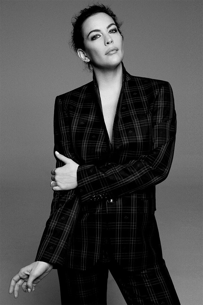 Liv Tyler Sexy Female Model Black And White Photo Wall Home Decor – POSTER 20×30