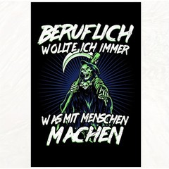 1pc Frameless Grimm Reaper Canvas Wall Art -Tin Metal Signs Mysterious Eerie De