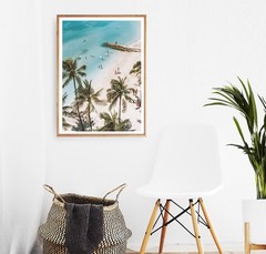 Beach Ocean Relaxing Wall Art Poster Print TR100-66_0