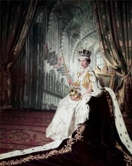 QUEEN ELIZABETH II CORONATION PORTRAIT POSTER PICTURE PHOTO PRINT BANNER 8896