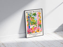 Frog Bath Poster, Colorful Tropical Bathroom Wall Art Home Decor Gift Print Room