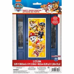 Paw Patrol Door Poster 27 x 60 Inch – Multicolor Wall Decoration for Kids…