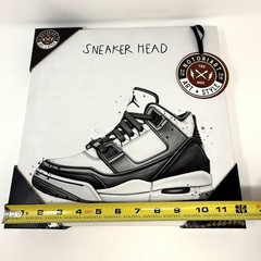 Notoriart Nike Air Jordan Sneaker Head Canvas Wall Hanging Print Art 12 x 12 x 2