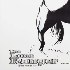 The Lone Ranger Poster 1966 Animated Western TV Cartoon Hero Series Art Print