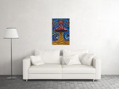 Psychedelic Trippy Mushroom Pattern Print Wall Art Home Decor – POSTER 20×30