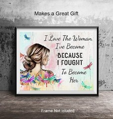 Boho Inspirational Wall Art for Women – Positive Quotes Sayings for Wall Deco…