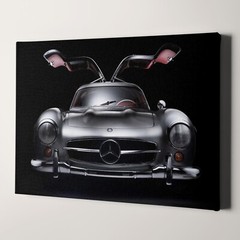 1955 Mercedes Benz 300SL Doors Up Vintage Sports Cars Canvas Wall Art Print
