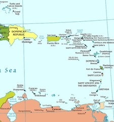 2013 CIA Political Map of Central America Home School Poster Study History