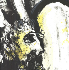 MARC CHAGALL Moses and the Tablets of The Law 26.75″ x 21.25″ Lithograph 1962 Mo