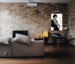 Jimi Hendrix – Music Poster (Playing Guitar – Signature) (Size: 24″ x 36″)