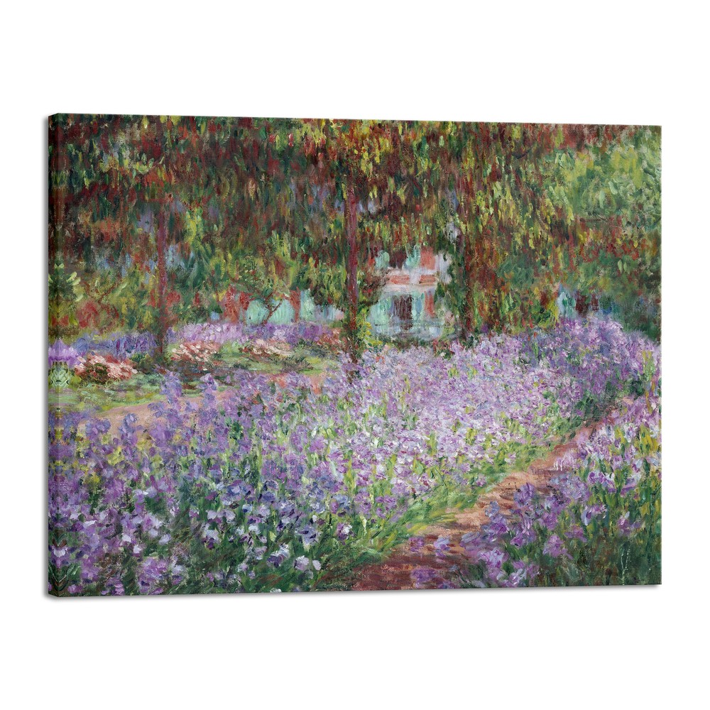 Canvas Print Wall Art Irises in Monet’s Garden,1900 by Claude Monet Art Print