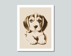 BEAGLE PUPPY Dog Photo Picture Pet Print in 8×10 or 11×14 WB8s
