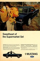 1966 Ford Mustang supermarket ad | 24×36 inch POSTER | vintage classic car