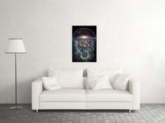 Psychedelic Galaxy Artwork Colorful Painting Wall Art Home Decor – POSTER 20×30