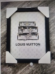 RARE FASHION TRUNKS – Louis Vuitton – Fairchild Paris 14″ x 18″ Framed Print