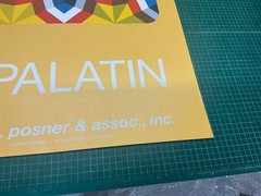 MARKO SPALATIN Kaleidoscope SIGNED 36″ x 26″ Serigraph 1980 Contemporary Yellow