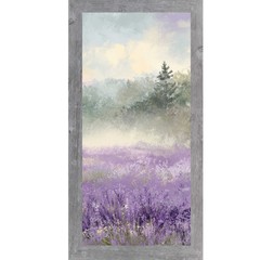 Lavender Field Right Panel Floral Framed Wall Art Misty Purple Wildflower Farmho