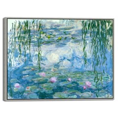 Framed Canvas Print Wall Art Home Decor Monet Painting Picture Water Lilies