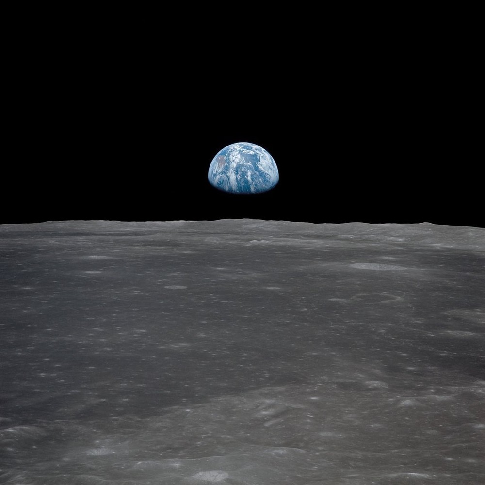 Earth and Moon, NASA, Wall Decor Art Print 14″ x 11″ 2218