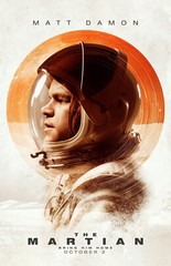 AA5194 The Martian The Martian Film By Ridley Scott 2015 Lead Movie Poster 11×17