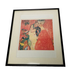 Gustav Klimt Girlfriends Women Friends Framed Art Print 12×14.5 Wall Decor